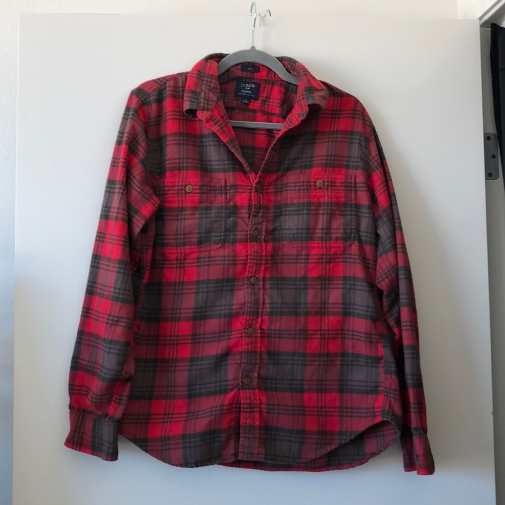 J Crew Red Flannel